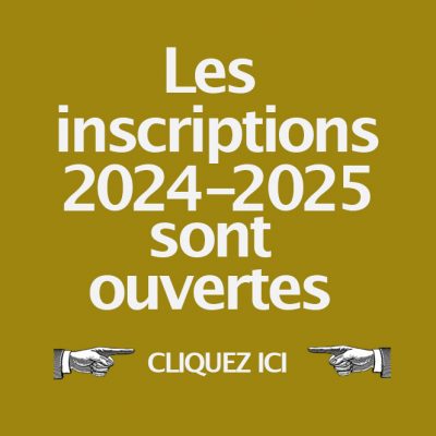 inscription saison 2024 - 2025
